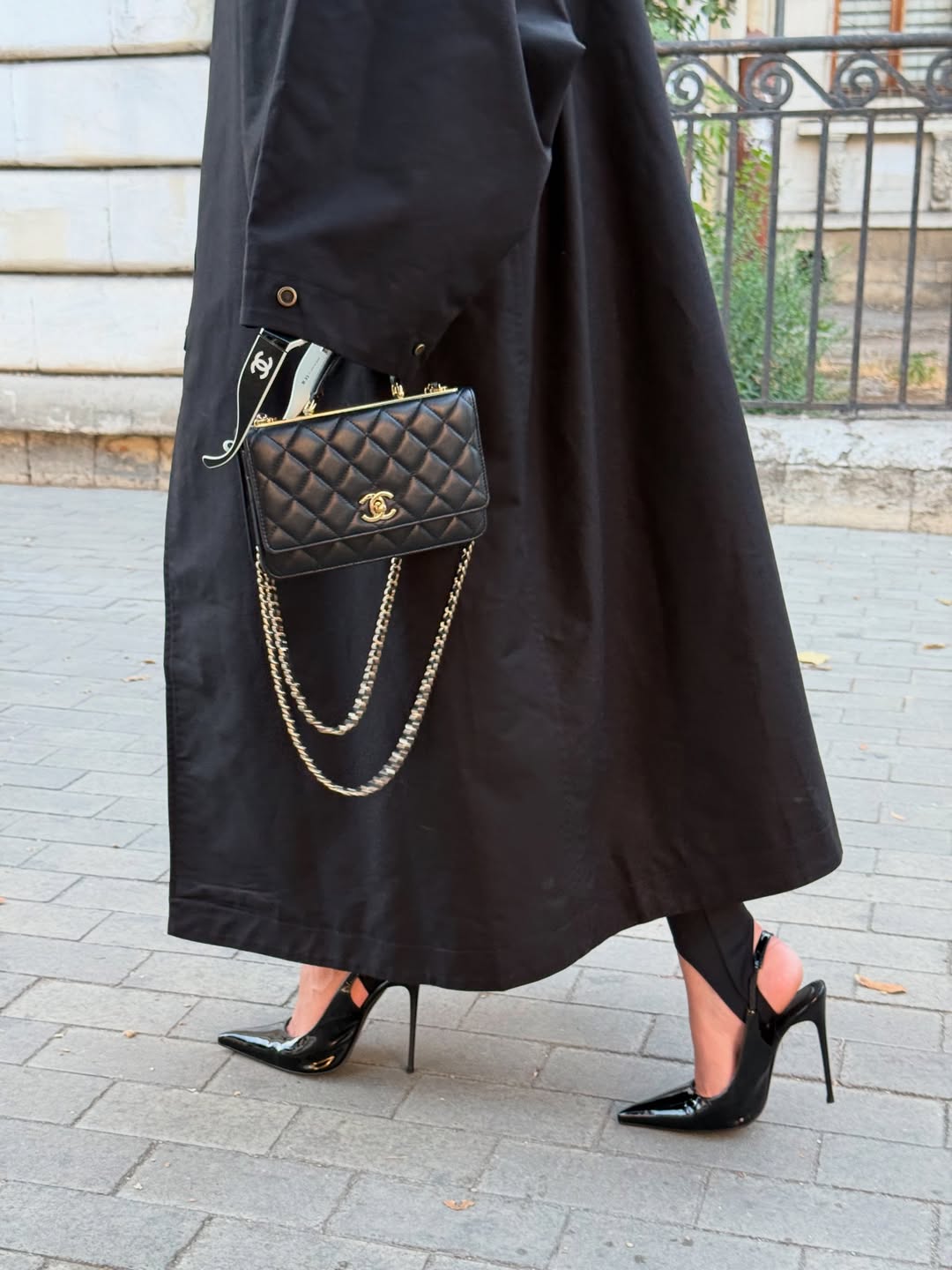 Stand Collar Long Trench Coat